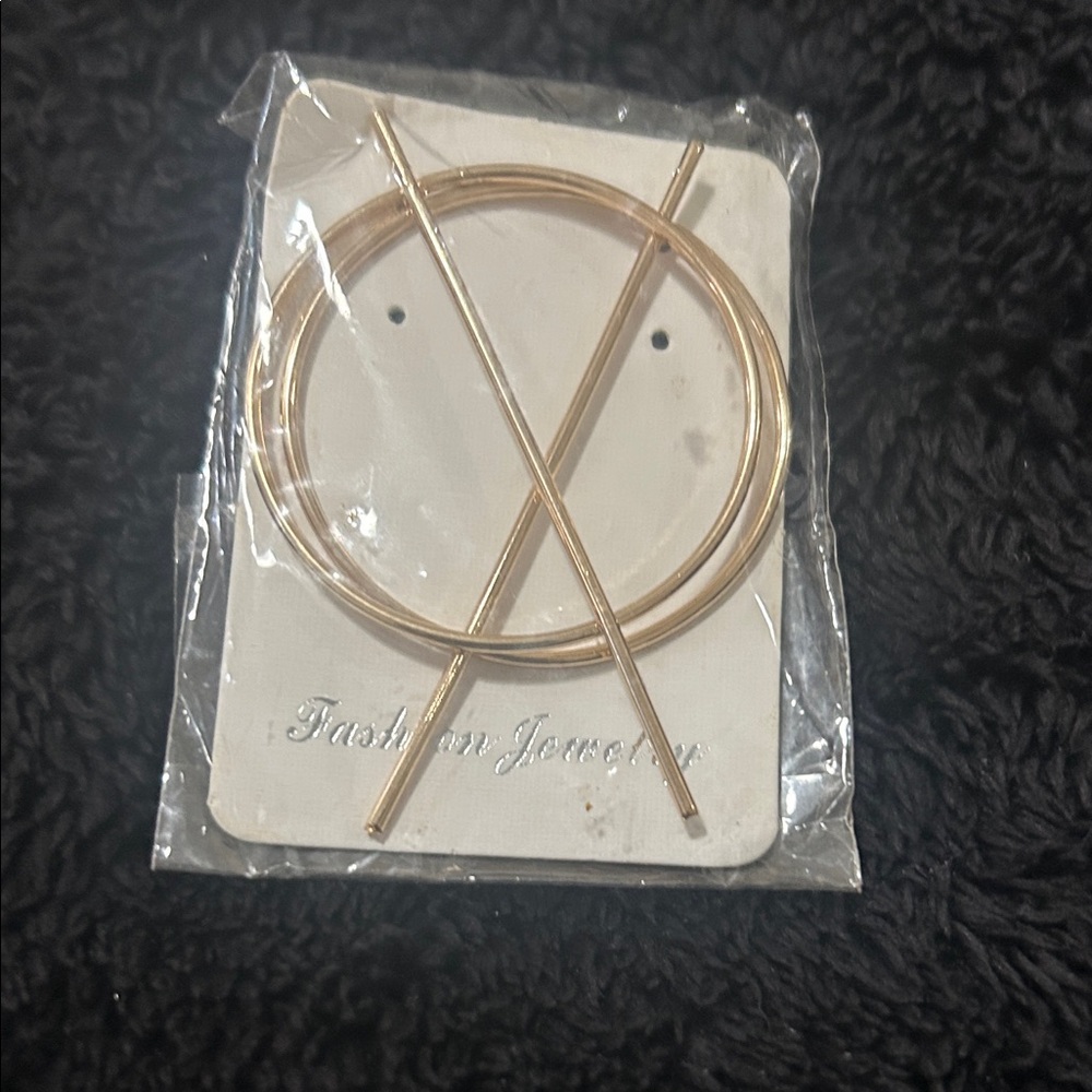 Fashion Jewelry Gold Circle Earrings